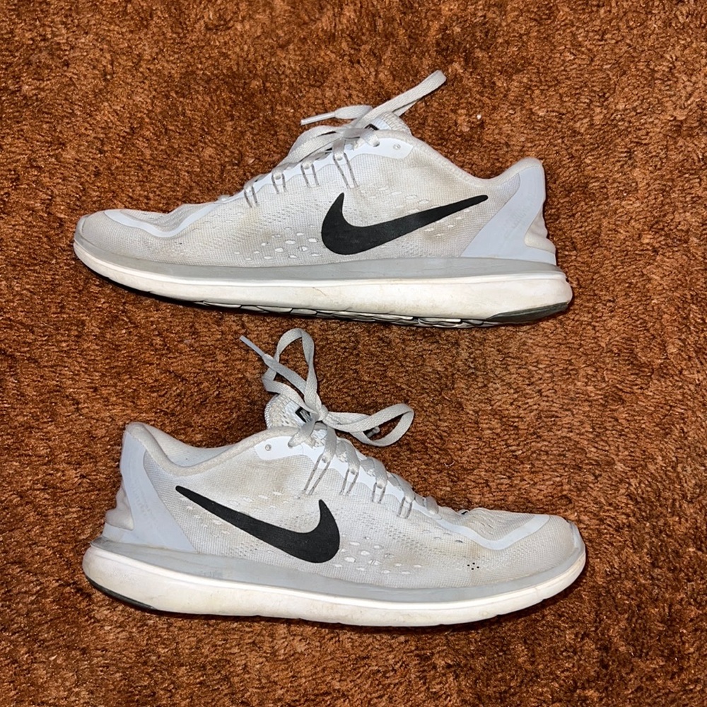 Gray Nike sneakers